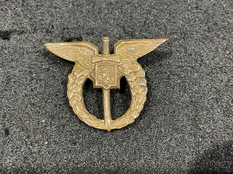 WW2 Free Czech pilots lapel badge