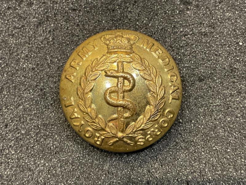 QVC Royal Army Medical Corps gilded brass button