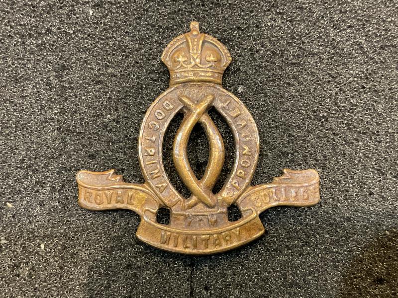 WW1 Australian Royal Military College cap/collar badge