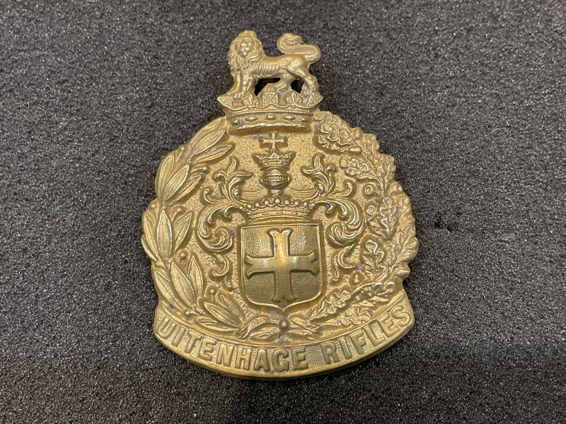 S.A Uitenhage Rifles slouch hat badge circa 1902-13