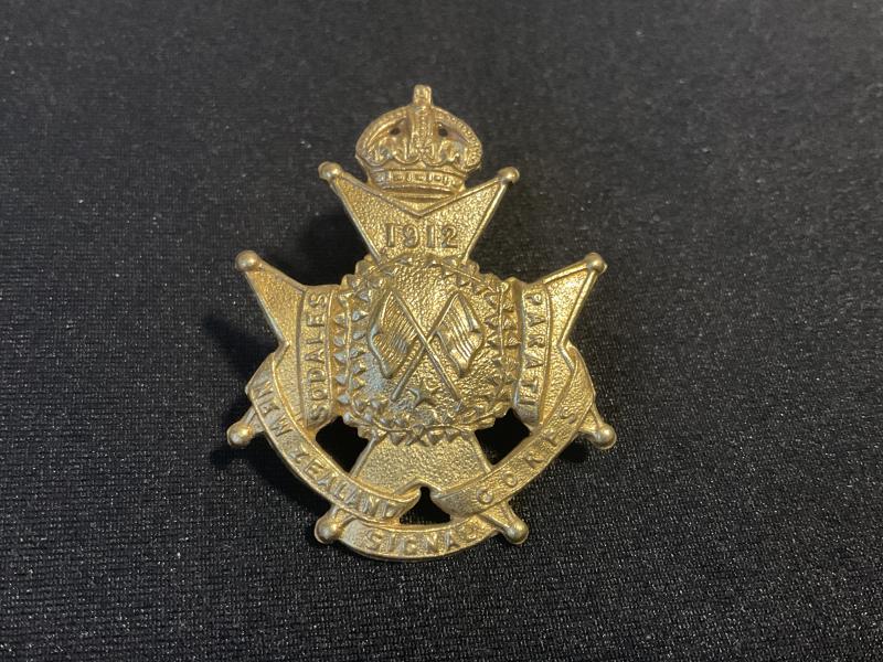 WW1 New Zealand Signals Corps cap badge