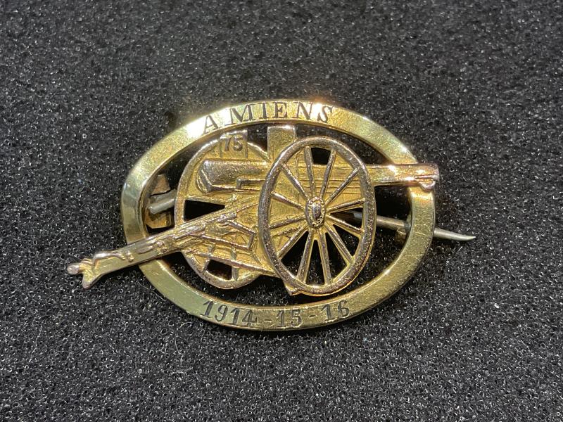 WW1 Amiens 1914-16 gold sweetheart brooch