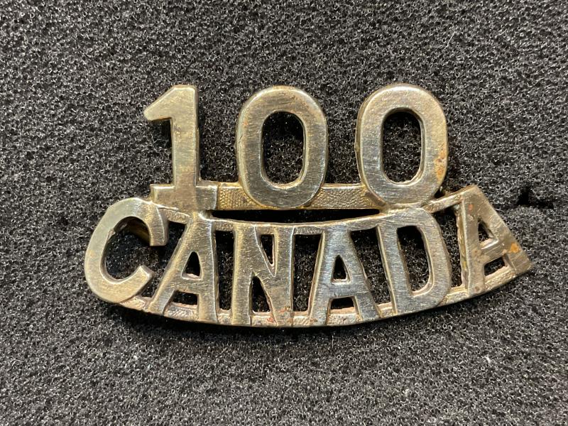 WW1 CEF 100th Infantry Battalion shoulder title