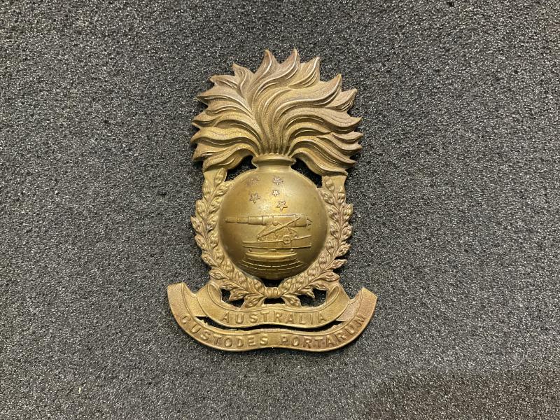 Australian Garrison Artillery (Militia) 1900-12 helmet plate