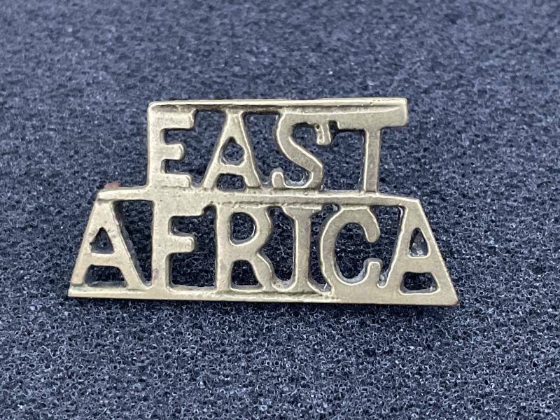 EAST AFRICA brass shoulder title