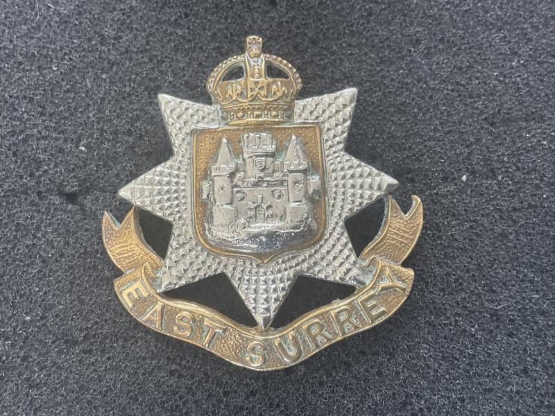 Edwardian East Surrey Regiment cap badge