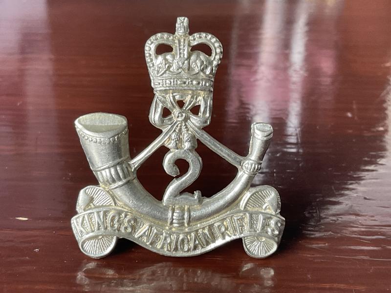 Q/C 2nd Kings African Rifles w/m cap badge