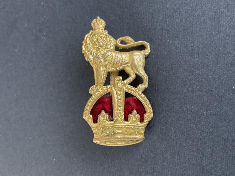 K/C Brigadier & Colonels gilded brass cap badge