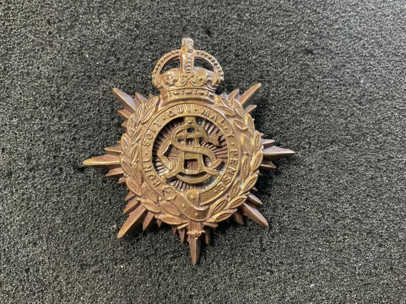 WW1 Army Service Corps officers service dress cap badge