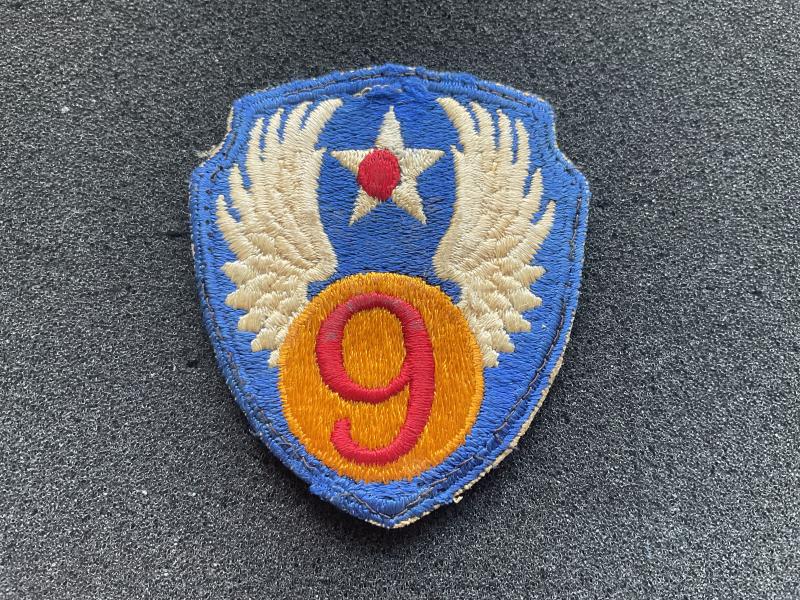 WW2 U.S.A.A.F 9th Air Force silk patch