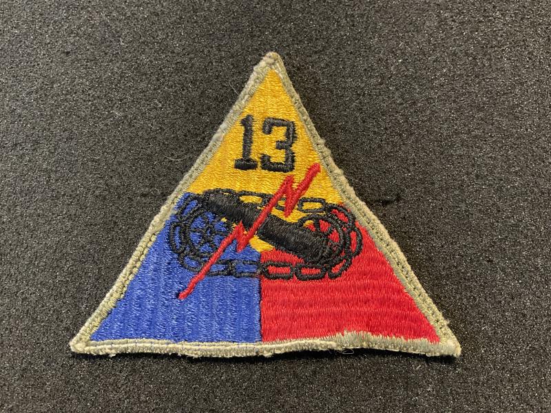 WW2 U.S 13th Armoured Division (Black Cats) patch