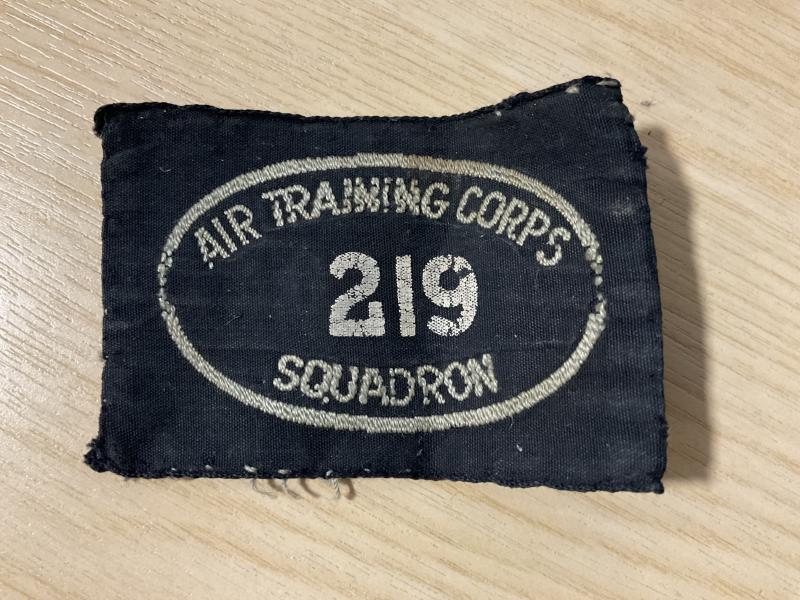 WW2 219 Squadron A.T.C silk badge