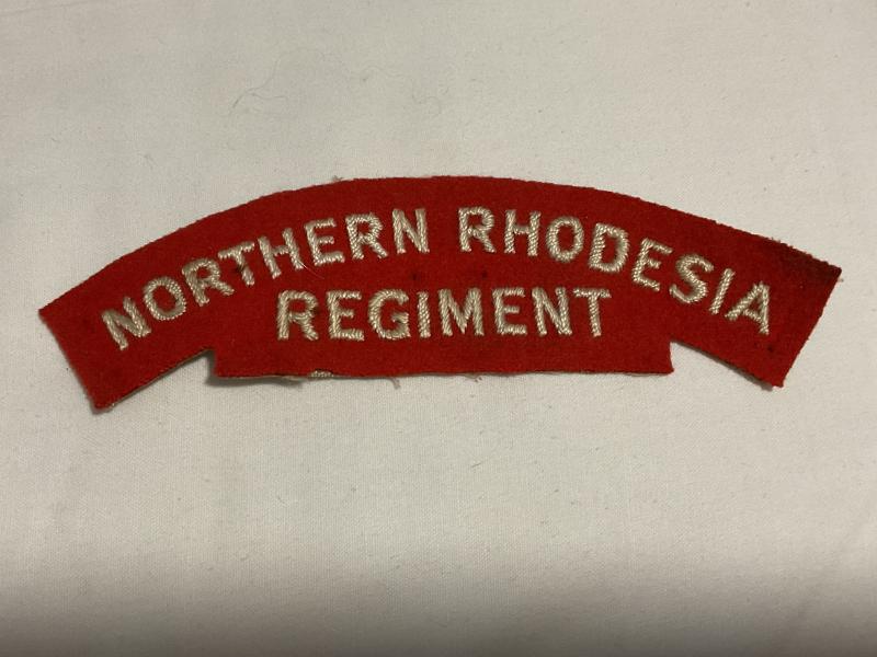 NORTHERN RHODESIA REGIMENT cloth shoulder title