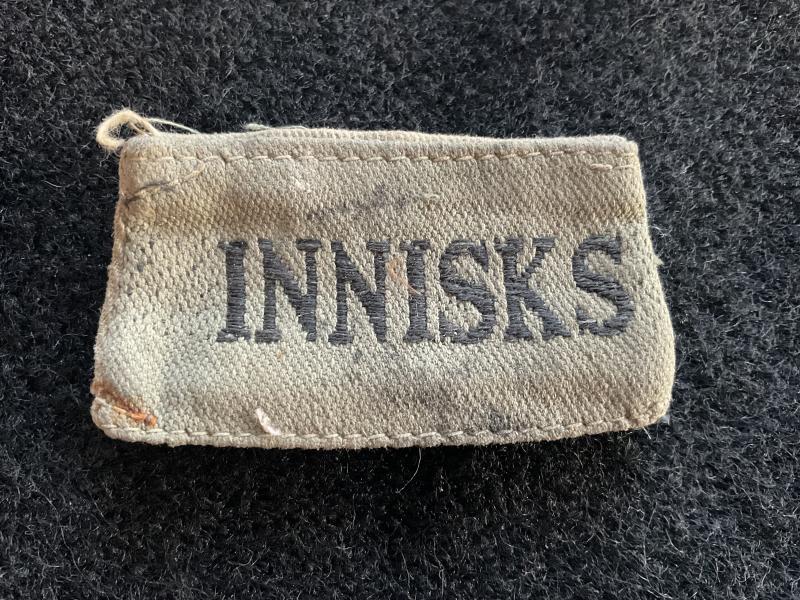 WW2 1st Battalion Inniskilling Fusiliers, Indian made INNISKS slide