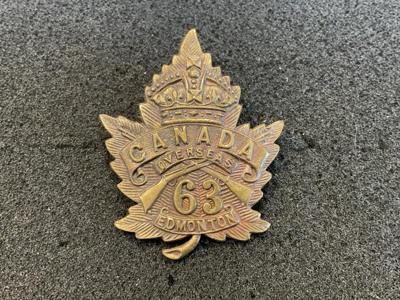 WW1 C.E.F 63rd Infantry Battalion cap badge