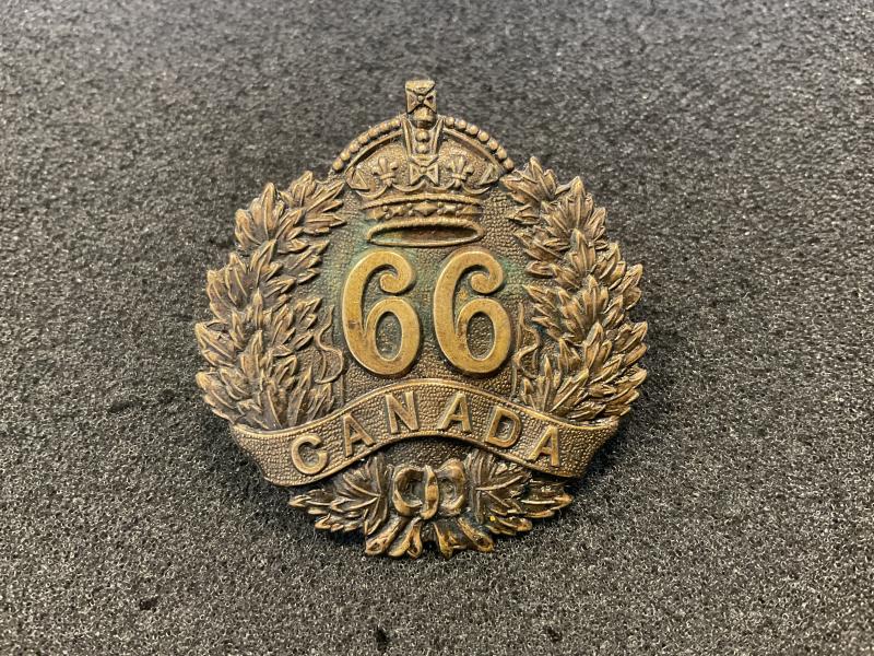 WW1 C.E.F 66th Infantry Battalion cap badge by Jackson.