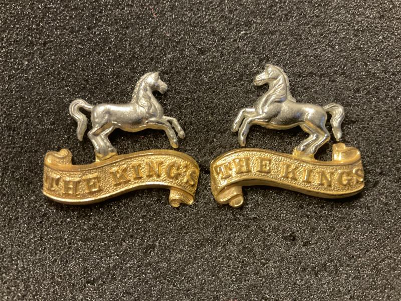 The Kings (Liverpool) Regiment  collars, circa 1896-1926.