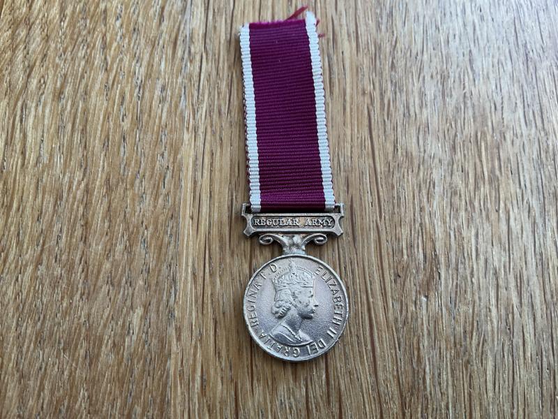 Miniature EiiR Regular Army L.S.G.C medal
