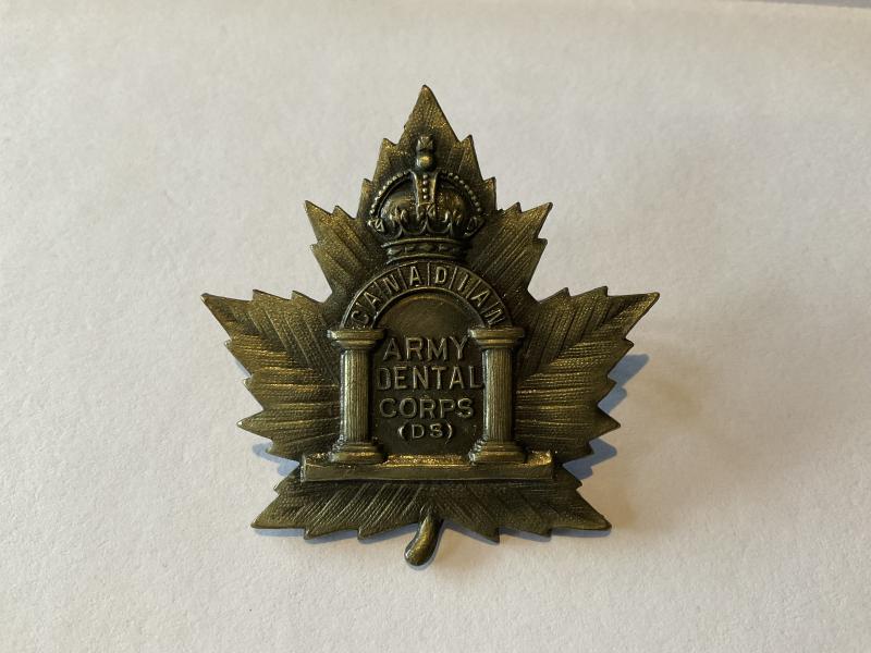 WW1 C.E.F Army Dental Corps (DS) version cap badge.