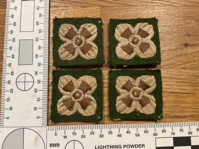 WW2 British Reconnaissance & Intelligence Corps rank pips.