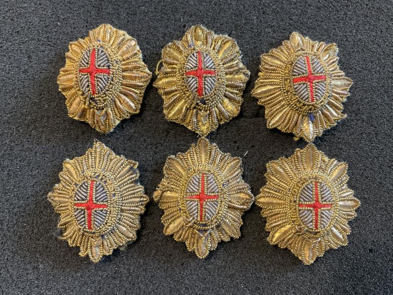 Guards officers Captains rank gold bullion rank pips