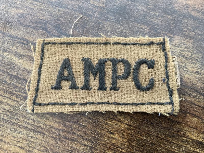WW2 AMPC (Auxiliary Military Pioneer Corps) shoulder slide.