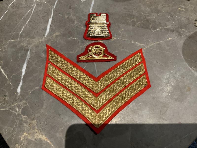 Armed Forces of Malta W.O class 2 sleeve badges.