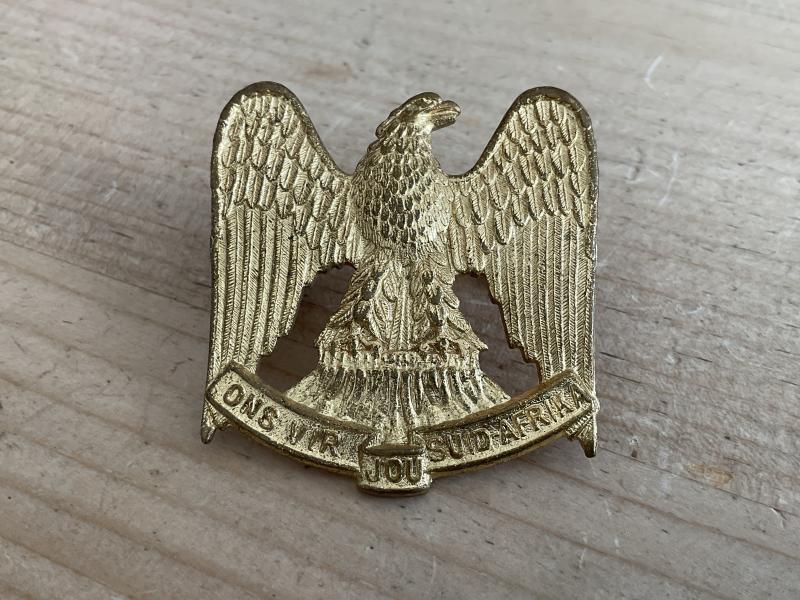 S.A regiment Louw Wepener (1965-90) cap badge.