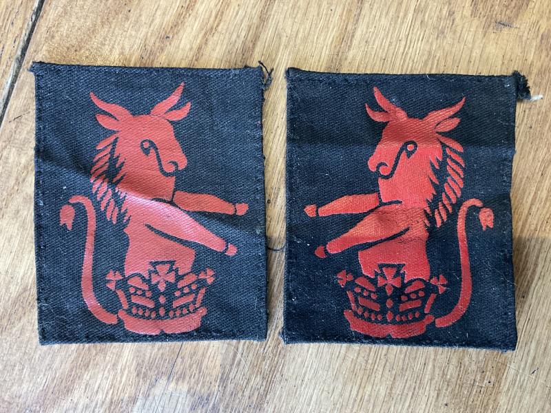 WW2 31st Independent Inf  Brig /1st Air Landing Brigade formation signs.