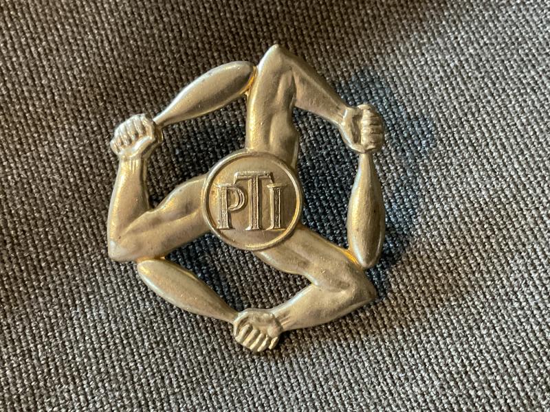 WW2 RAF Physical Training Instructors brass sleeve badge.