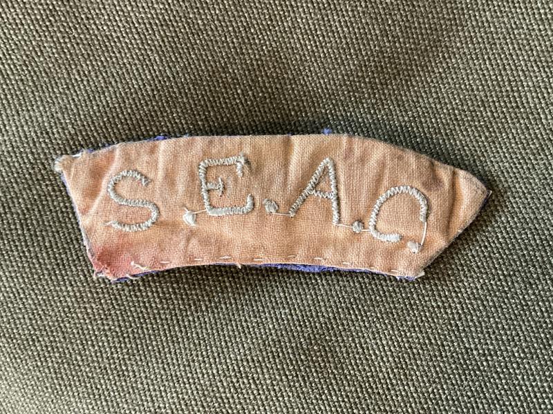 S.E.A.C (South Eastern Area Command) shoulder title.