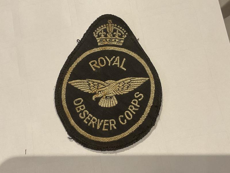 WW2 Royal Observer Corps overall patch